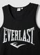 Top de al&ccedil;as preto em algod&atilde;o puro com ajuste regular e logo Everlast_5