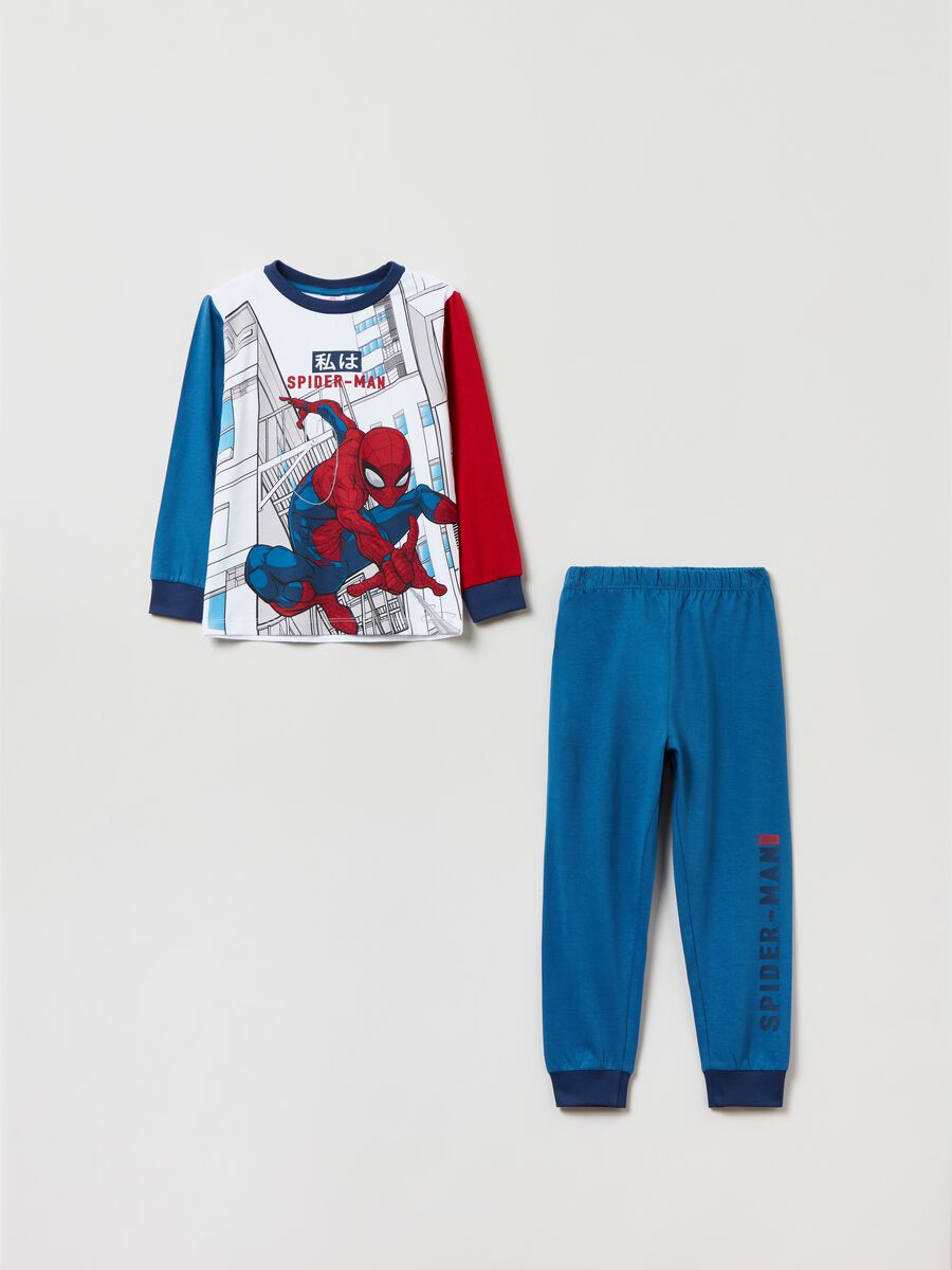 Pyjamas in cotton with Spider-Man print_0