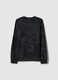 Black pure cotton boys' sweatshirt regular fit TieDye design_1
