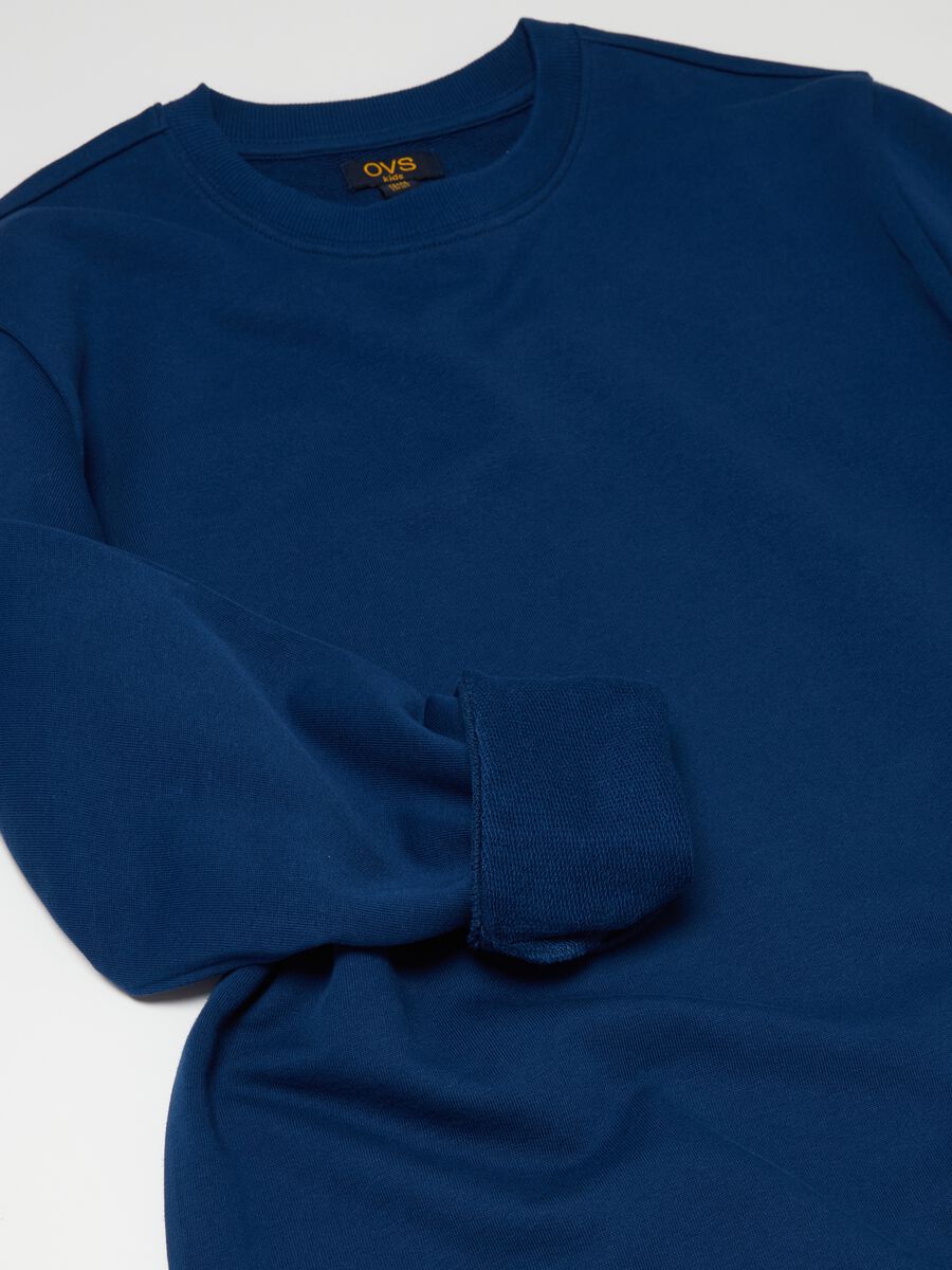 French terry sweatshirt with round neck_2
