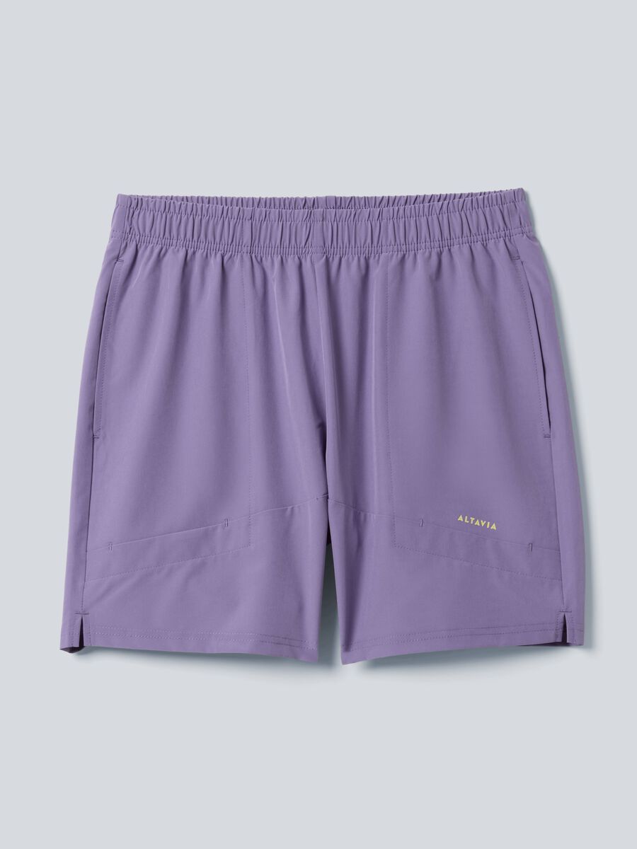 Purple ALTAVIA COURT sports shorts in stretch fabric_4