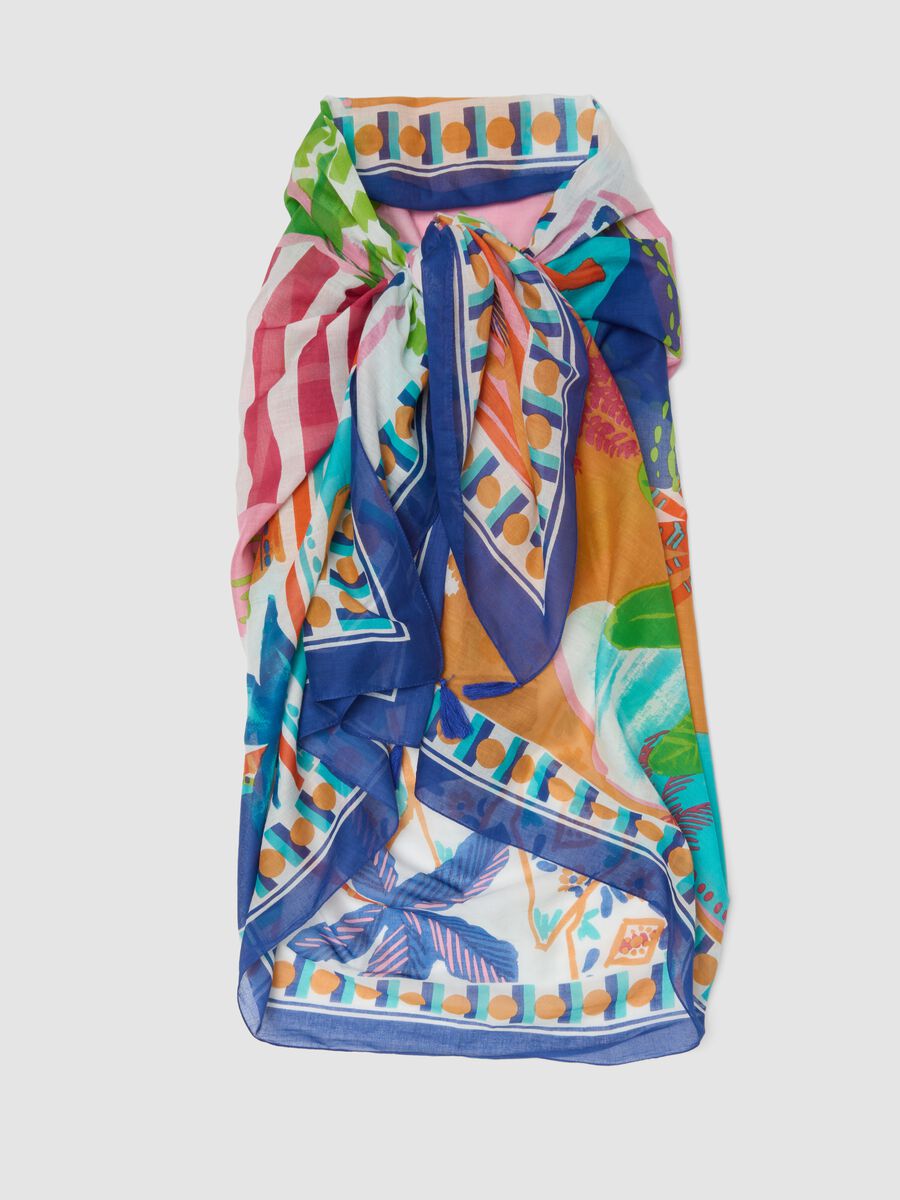 Multicoloured pure cotton pareo_0