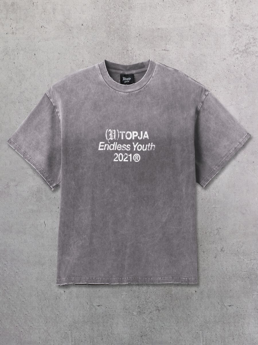 Sunfaded Oversized T-shirt Vintage Grey_4