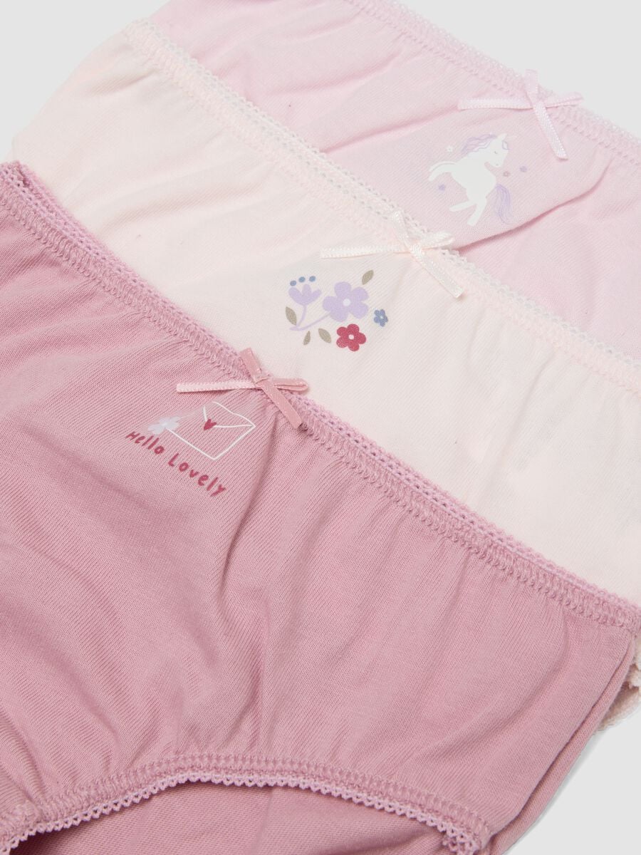 5er-Pack rosa Slips aus Bio-Baumwolljersey f&uuml;r Baby- und Kleinkindm&auml;dchen_2