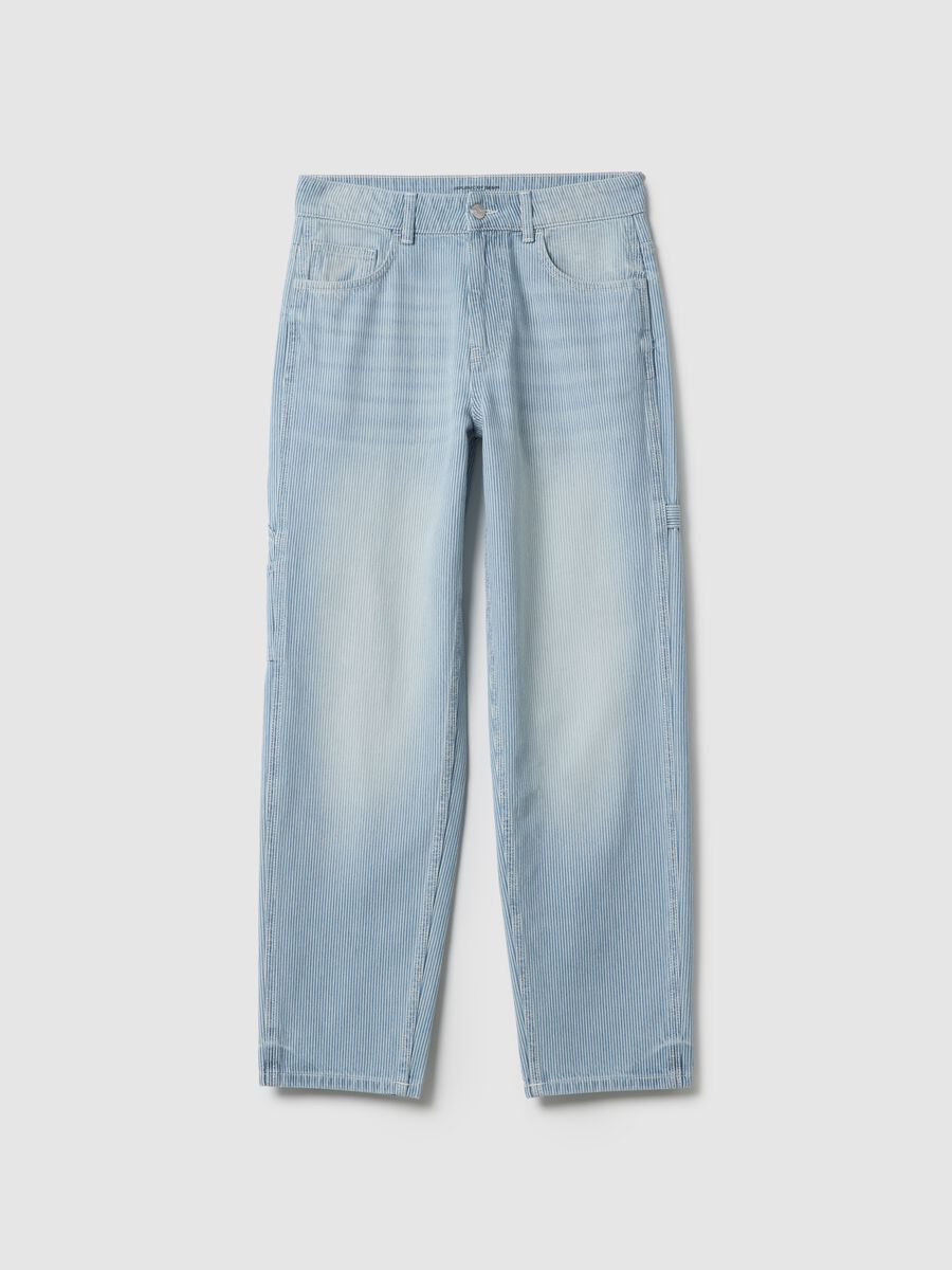 Boy's Blue Pure Cotton Relaxed Fit Jeans_0
