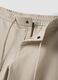 Beige regular-fit stretch cotton trousers_1