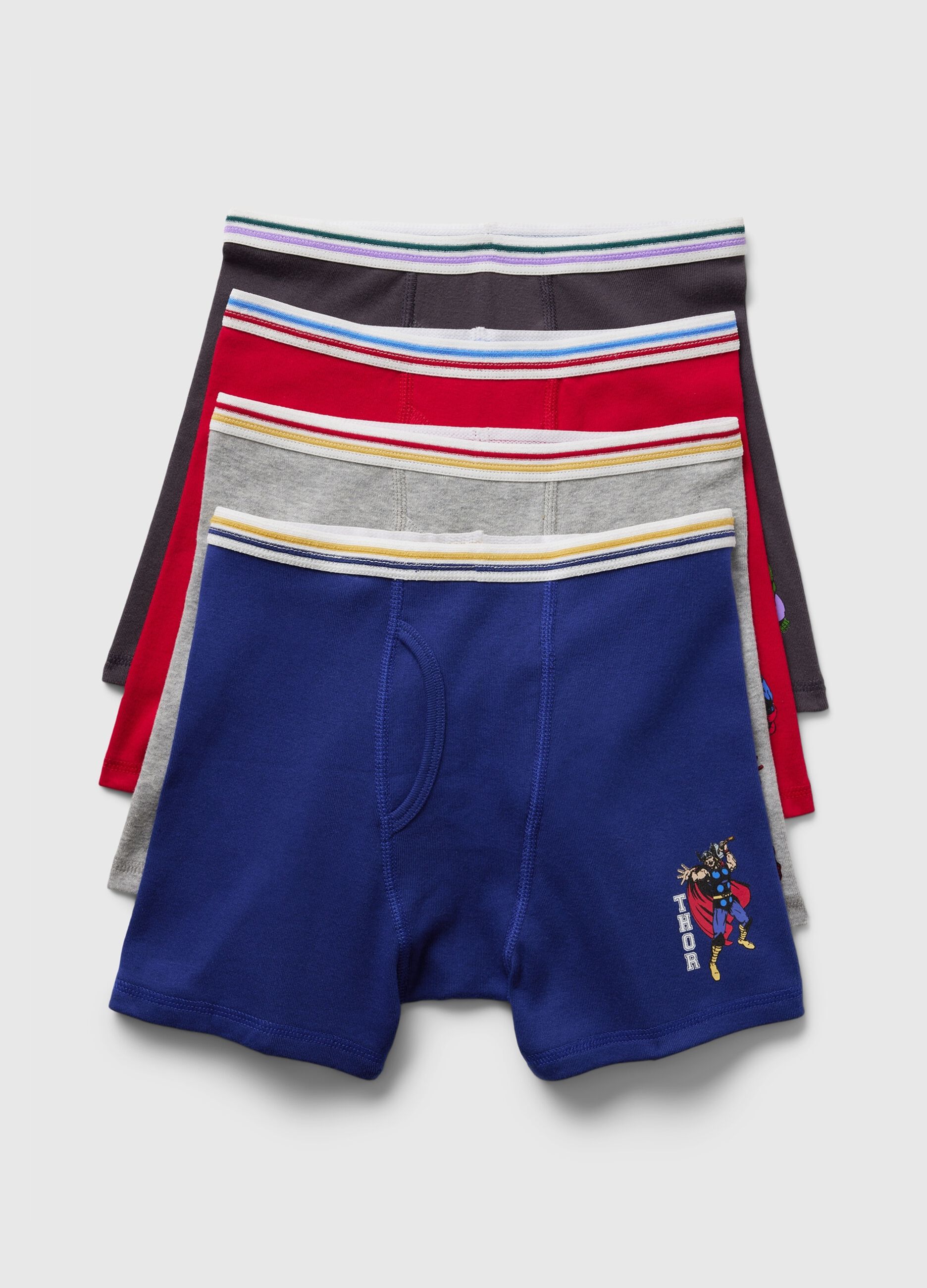 Four-pack boxer shorts with Avengers print
