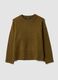 Camiseta verde oversize de tejido el&aacute;stico_4