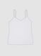 White stretch viscose camisole with deep V-neck lace trim_4
