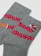 2-pack grey socks in stretch organic cotton blend with dachshund motif_1
