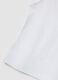 White stretch cotton ribbed tank top with appliqu&eacute; flower for girls, fitted_3