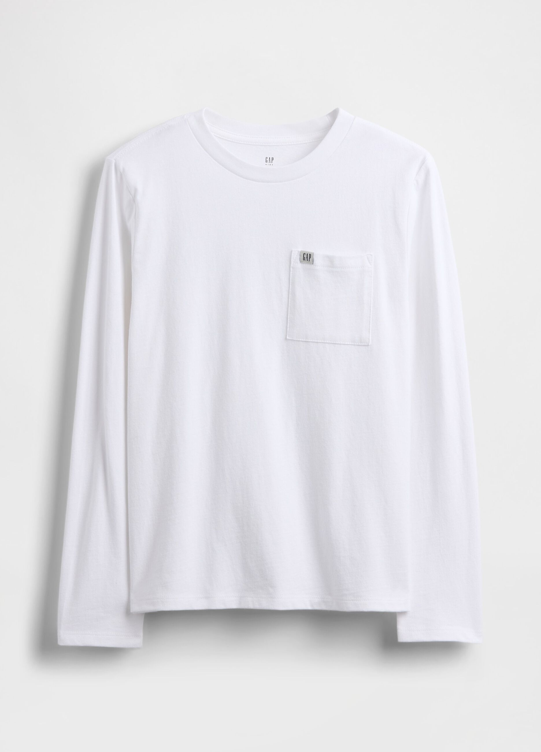 White long-sleeve cotton shirt