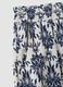 White pure viscose patterned trousers, regular fit_5