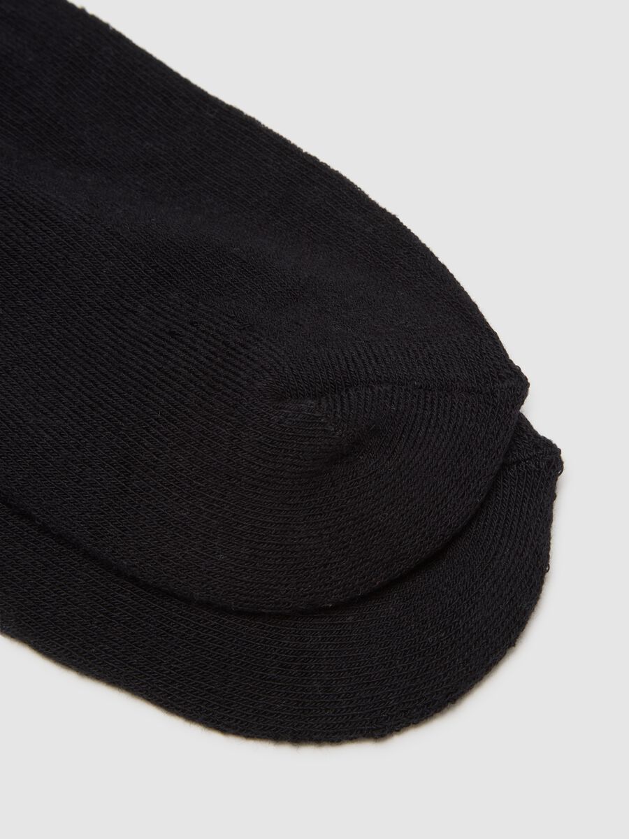 Three-pack of black stretch cotton sports socks_2