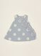 Blue Polka Dot Dress with Ruffles_0