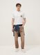Wei&szlig;es T-Shirt aus reiner Baumwolle mit Print, Regular Fit_0