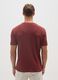 Red pure cotton regular fit T-shirt_2
