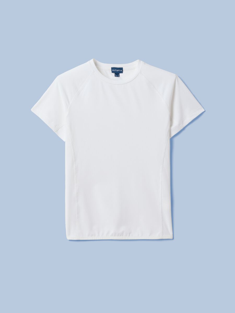 Wei&szlig;es technisches Stretch-T-Shirt ALTAVIA SAILING_4