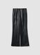 Leggings neri flare con vita regular ed elastico_4