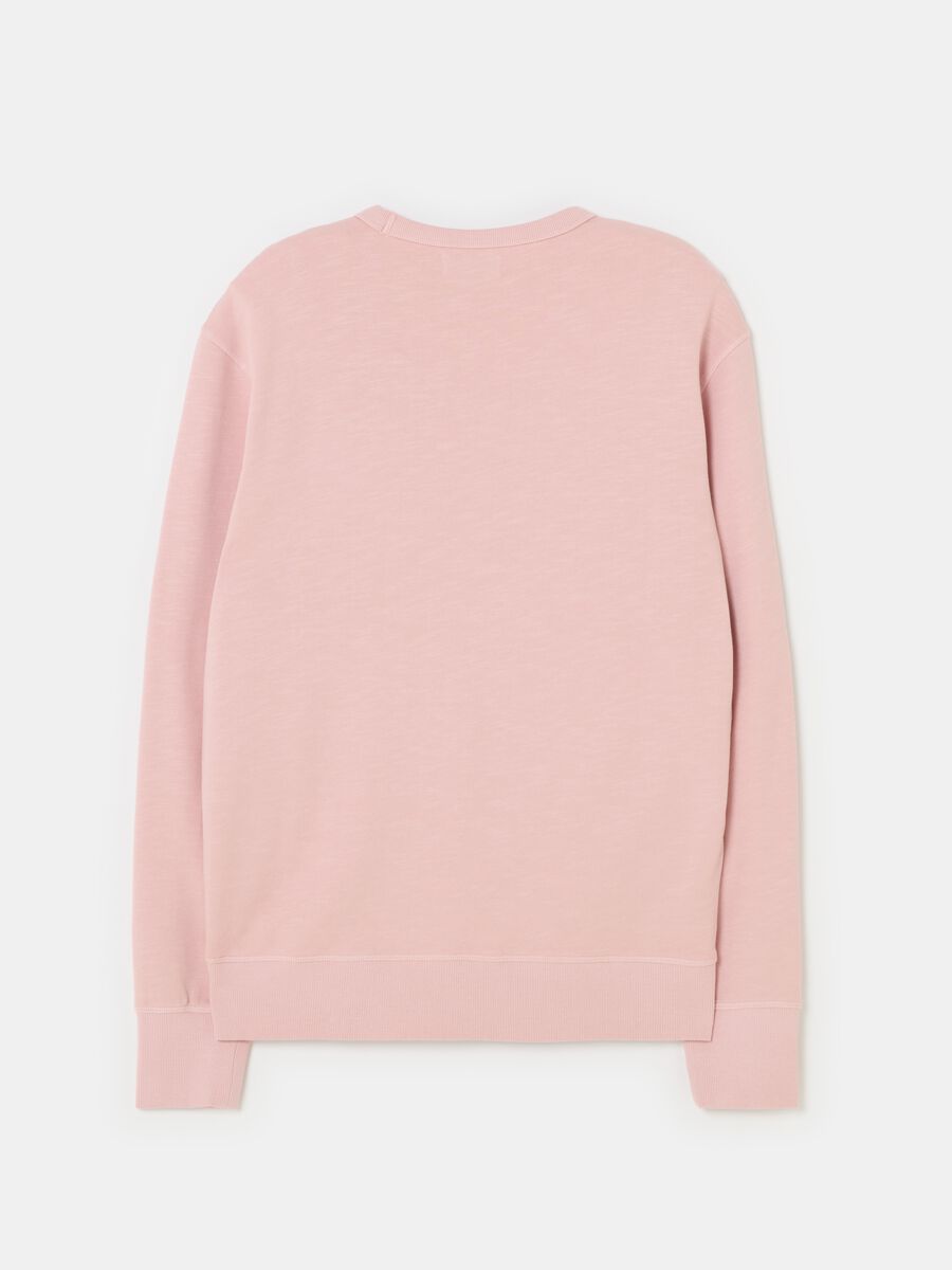 Sweatshirt with round neck and V detail_4