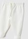 White pure cotton sweatshirt and trouser set for newborns with embroidery_2