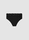 Black stretch microfibre briefs with lace_1