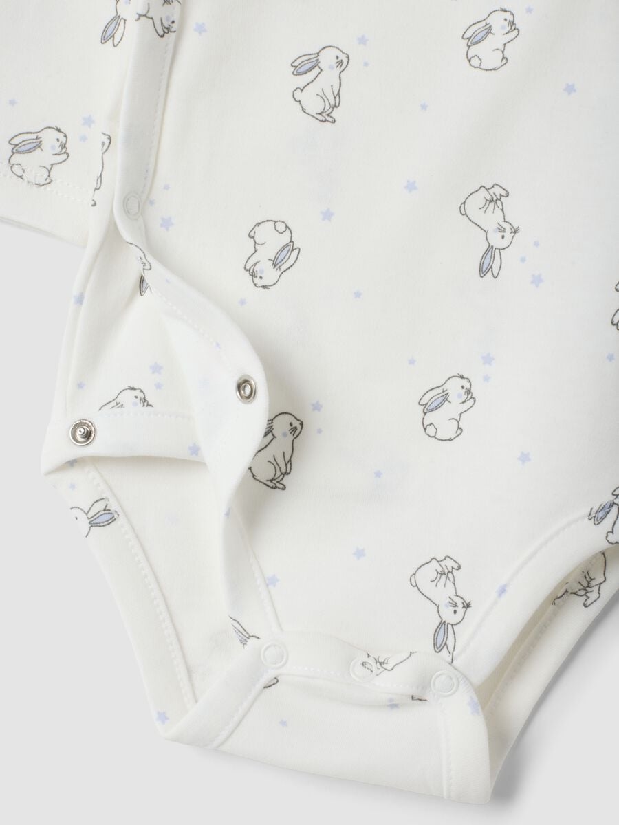 2-pack of milk white and light blue organic cotton crew-neck bodysuits_2