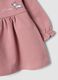 Vestido rosa em algod&atilde;o org&acirc;nico puro com bordado Aristogatos para beb&eacute; menina_2