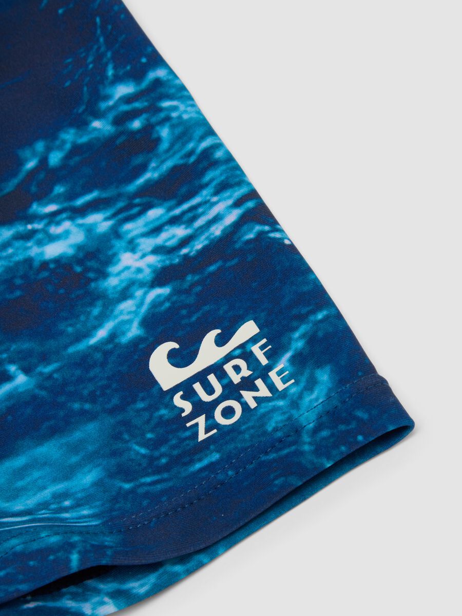 Blue stretch swim boxer shorts_2