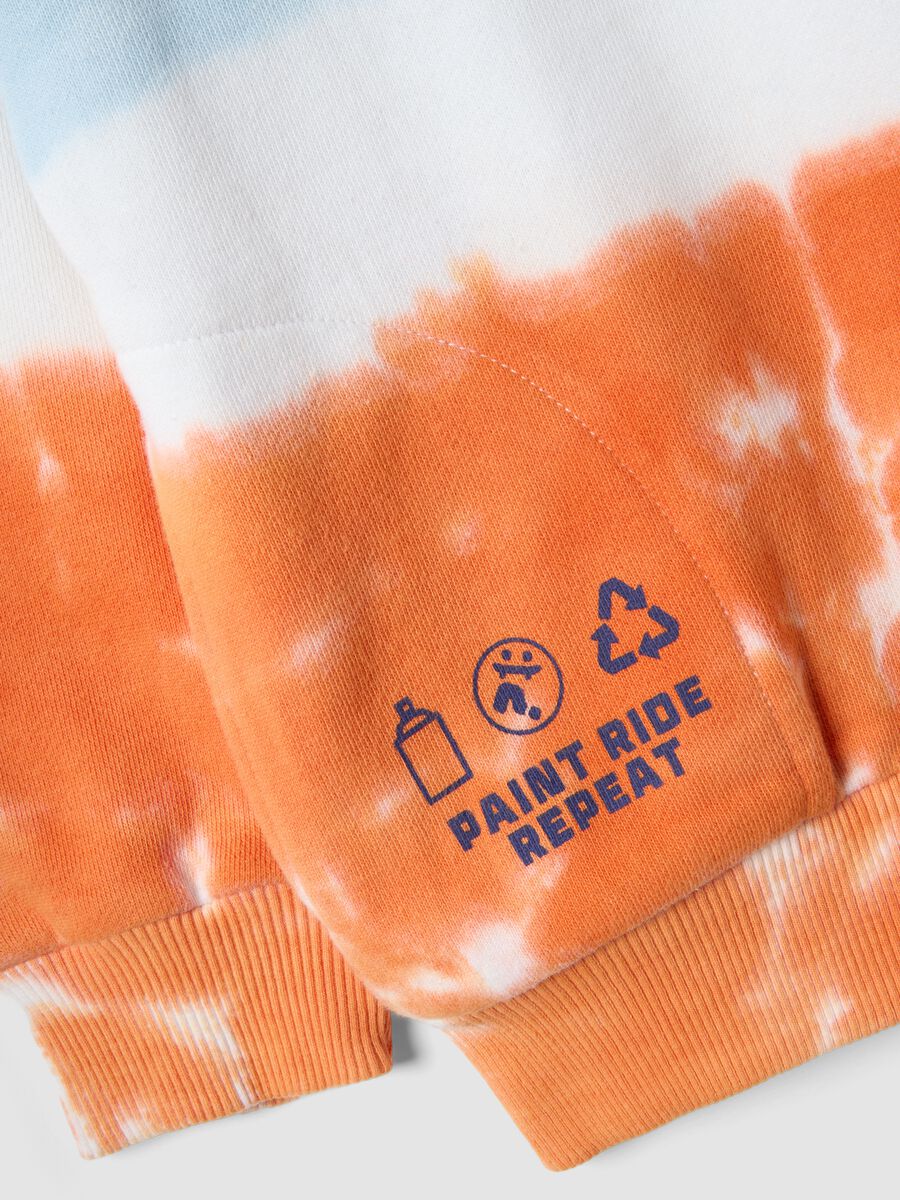 Multicolour cotton-blend tie-dye sweatshirt for kids, regular fit_2