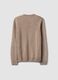Beige crew-neck regular-fit jersey knit jumper_2
