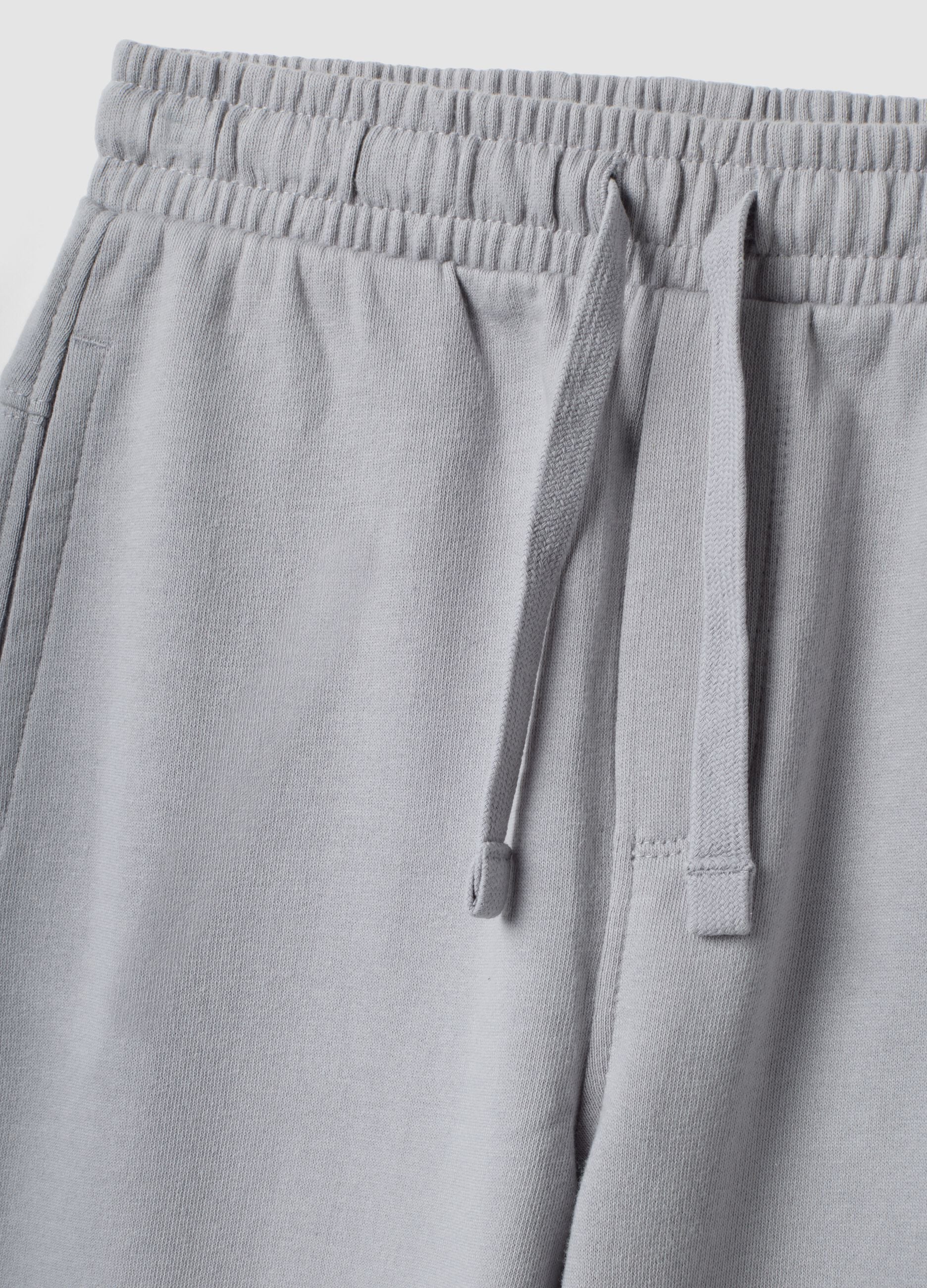 Graue Joggerhose aus reiner Baumwolle