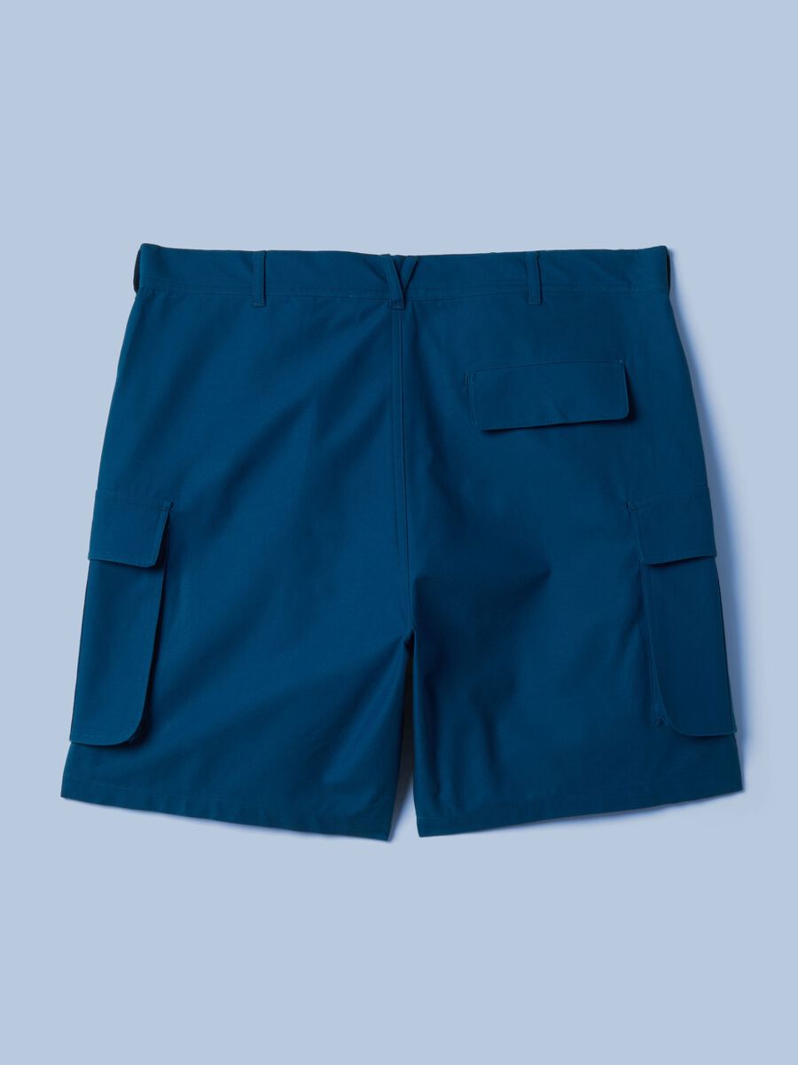 Blaue Cargo-Bermuda-Shorts ALTAVIA SAILING aus reiner Baumwolle_5