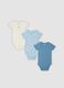 Multicolour organic cotton baby bodysuit 3-pack_0