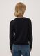 Black crew-neck regular-fit cardigan with buttons_3