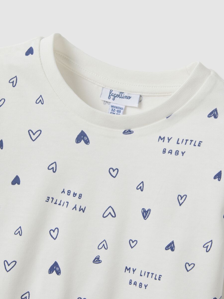 Multicolour long sleeve girl's T-shirt in pure cotton regular fit_2