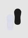 2er-Pack unsichtbare Sneakersocken aus elastischem Baumwollmix, mehrfarbig_0