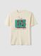 Wei&szlig;es T-Shirt aus reiner Baumwolle mit Peanuts-Print, Relaxed Fit_4