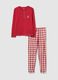 Multicoloured check Christmas pyjamas in pure cotton regular fit_4