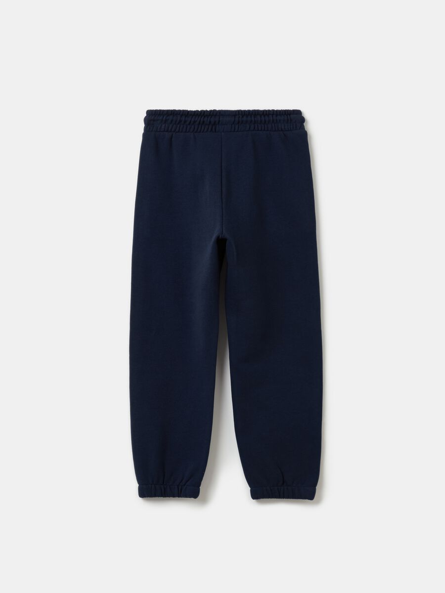 Essential joggers in 100% organic cotton with drawstring_1