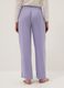 Regular fit purple pure cotton trousers_2