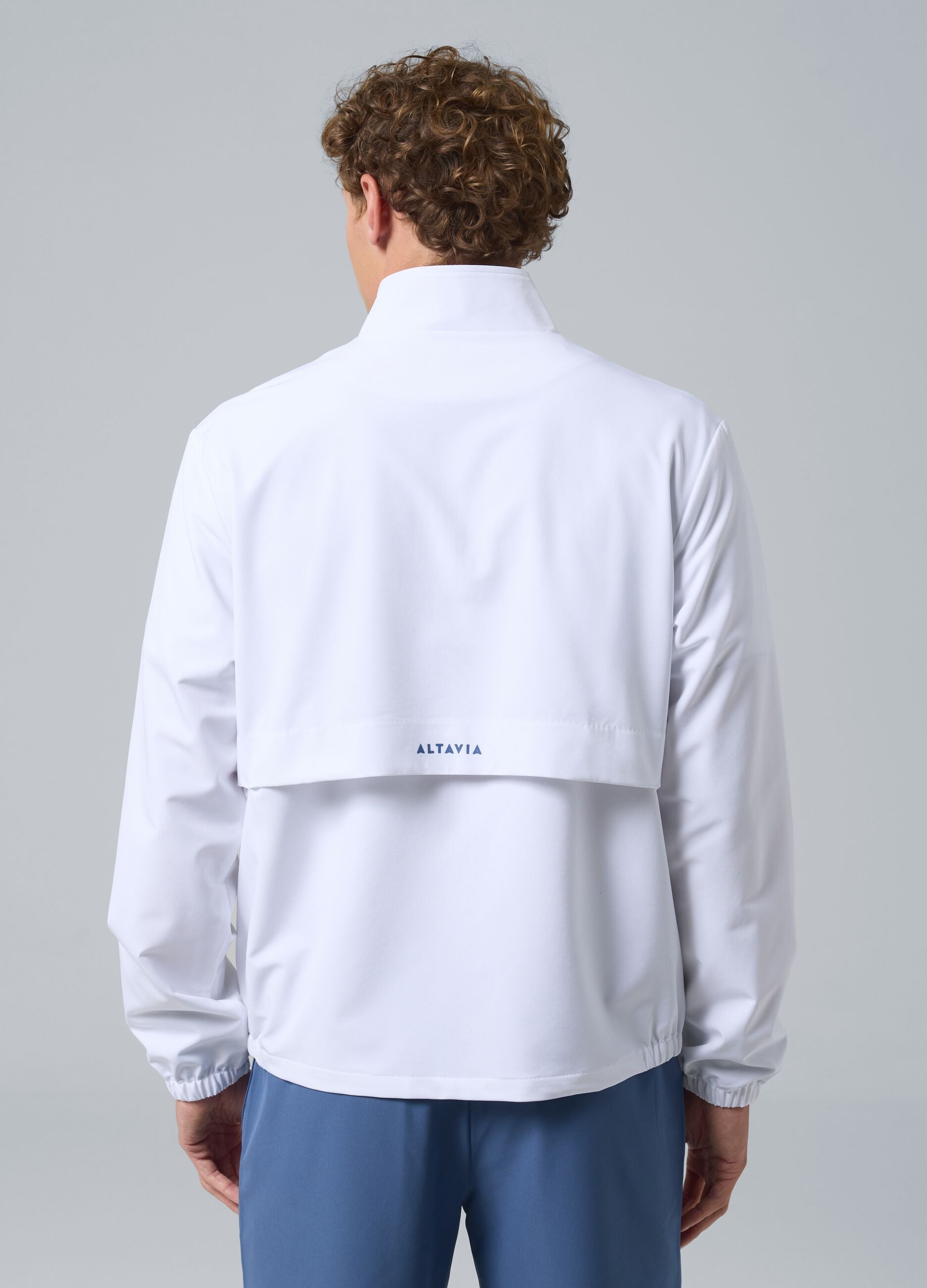 White ALTAVIA COURT sports jacket in stretch fabric