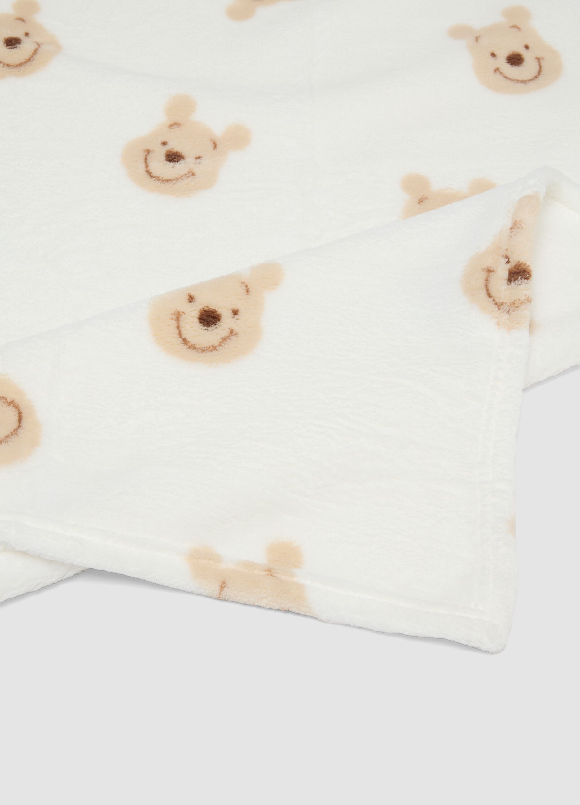 Copertina bianca con stampa Winnie the Pooh