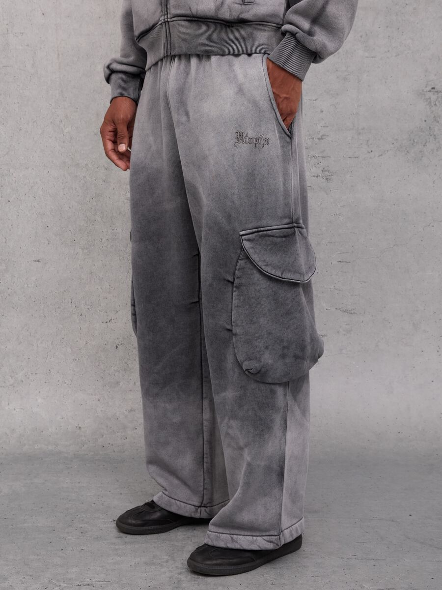 Sunfaded Cargo Sweatpants Vintage Grey_1