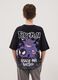 Kids' Oversized Black Pure Cotton Pok&eacute;mon Print T-shirt_2