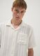 White short-sleeve pure cotton shirt_2