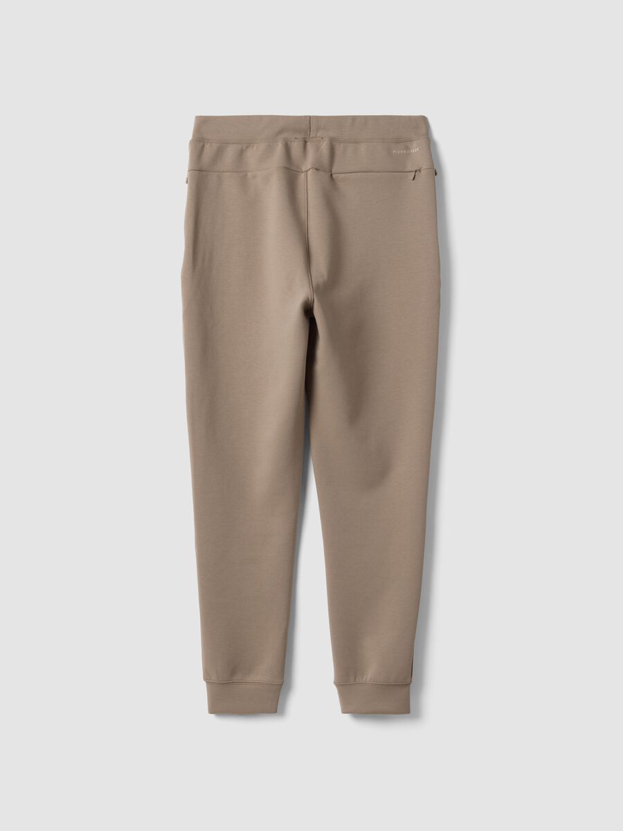 Grey regular-fit joggers in stretch Easy Dry fabric_2
