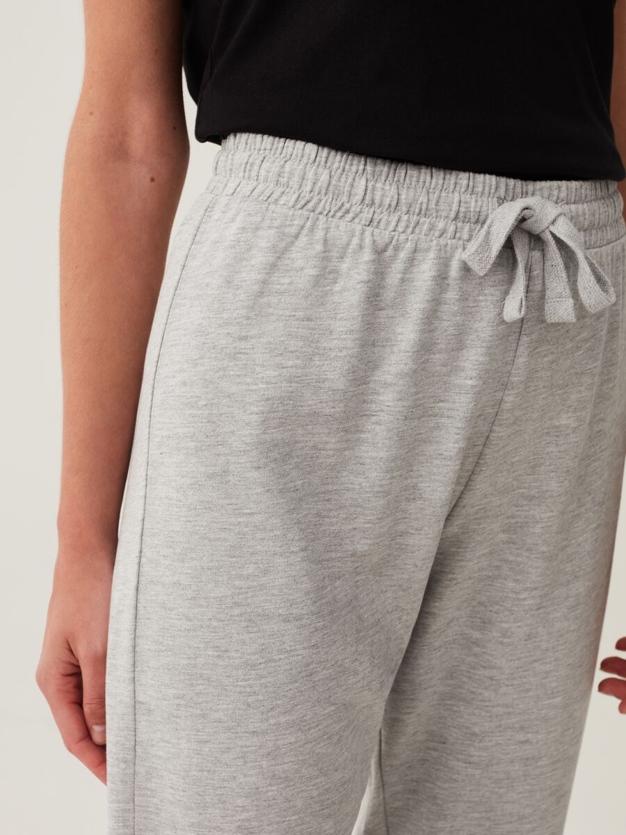 French terry joggers with drawstring_3
