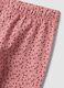 Leggings rosa in cotone organico elasticizzato slim fit per bimba_2