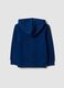 Sudadera azul con capucha de puro algod&oacute;n org&aacute;nico para ni&ntilde;o, corte regular_1